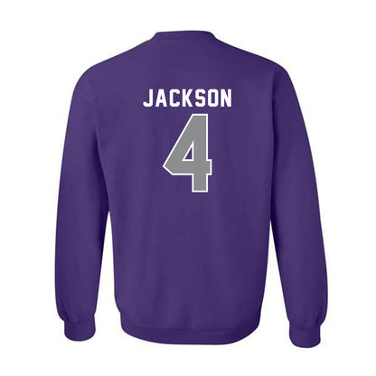 Kansas State - NCAA Football : Joe Jackson - Wildcat hand sign Crewneck Sweatshirt-1