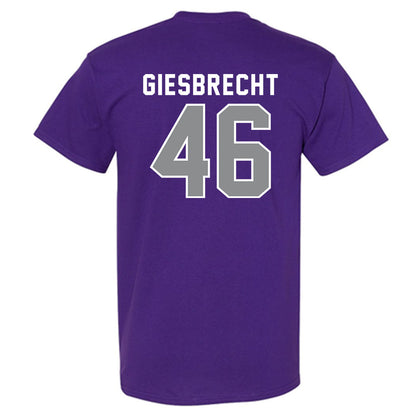 Kansas State - NCAA Baseball : Ethan Giesbrecht - Wildcat hand sign T-Shirt-1