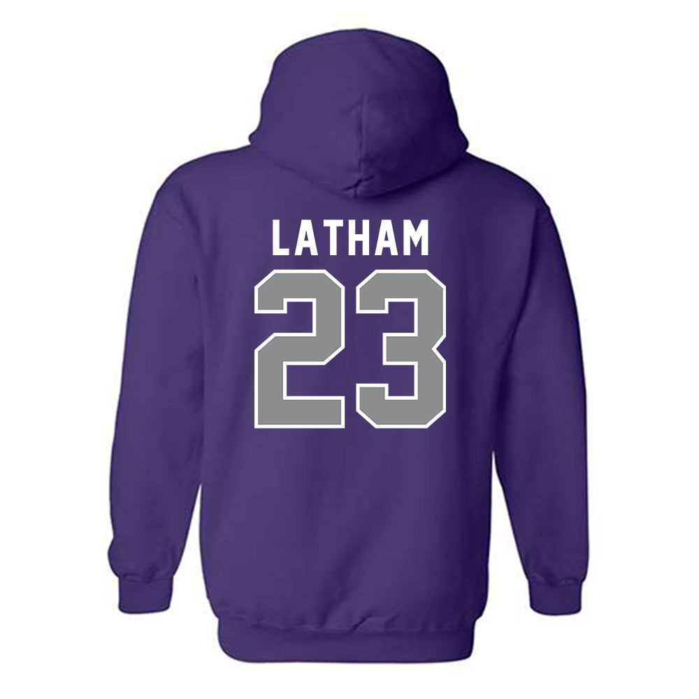 Kansas State - NCAA Women's Volleyball : Lauren Latham - Wildcat hand sign Hooded Sweatshirt-1