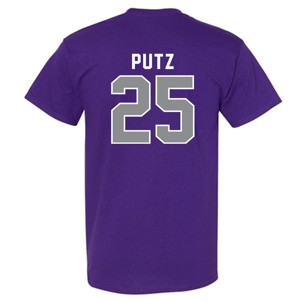Kansas State - NCAA Baseball : Rohan Putz - Wildcat hand sign T-Shirt-1