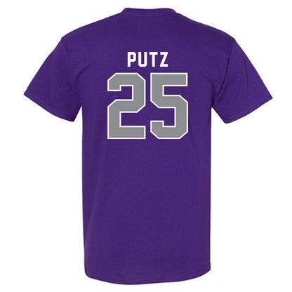 Kansas State - NCAA Baseball : Rohan Putz - Wildcat hand sign T-Shirt-1