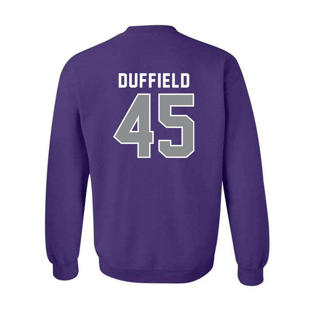 Kansas State - NCAA Football : Jaxson Duffield - Wildcat hand sign Crewneck Sweatshirt-1