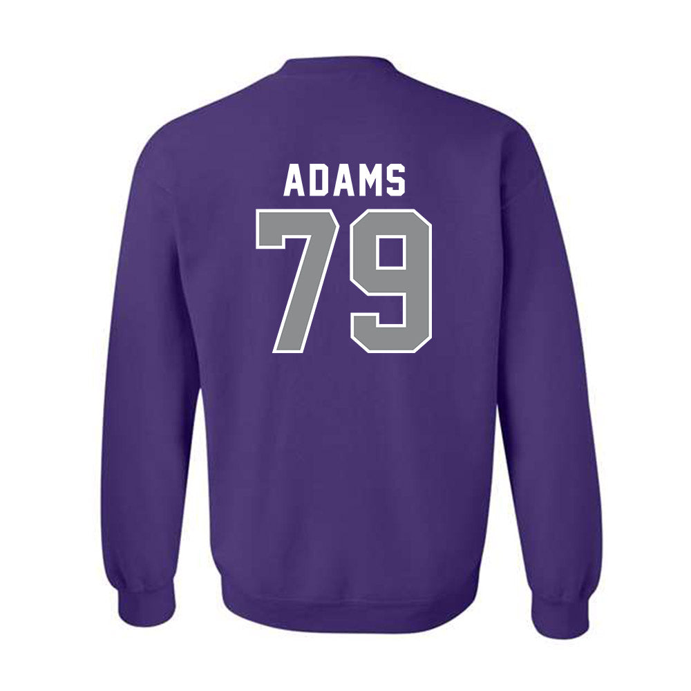 Kansas State - NCAA Football : Charlie Adams - Wildcat hand sign Crewneck Sweatshirt-1