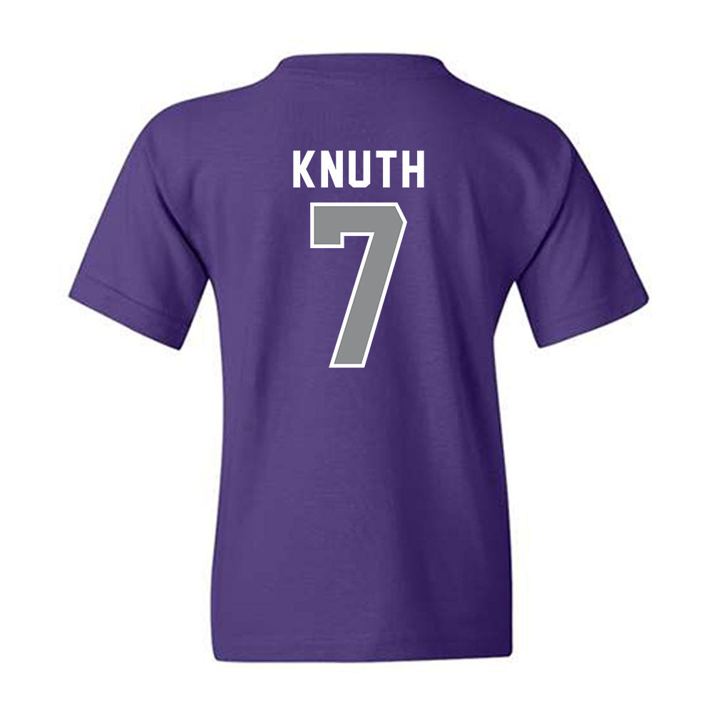 Kansas State - NCAA Football : Jacob Knuth - Wildcat hand sign Youth T-Shirt-1