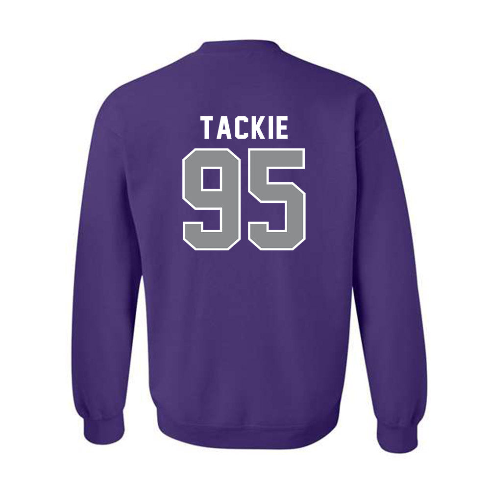 Kansas State - NCAA Football : Patrick Tackie - Wildcat hand sign Crewneck Sweatshirt-1