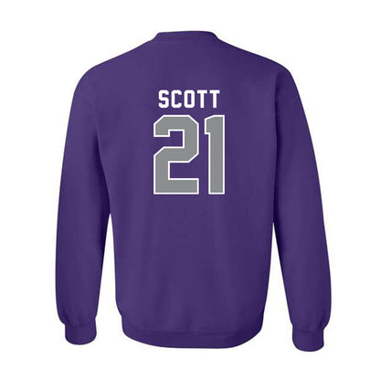Kansas State - NCAA Football : jojo scott - Wildcat hand sign Crewneck Sweatshirt-1