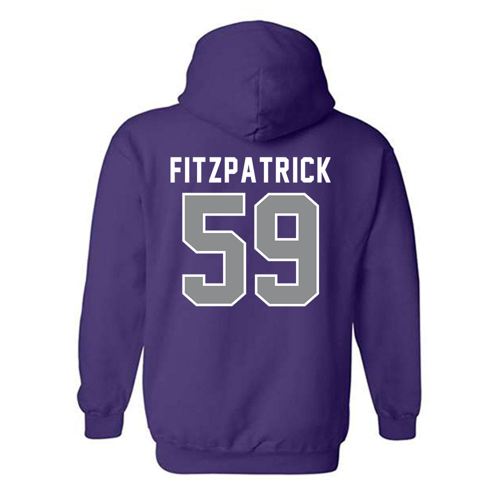 Kansas State - NCAA Football : George Fitzpatrick - Wildcat hand sign Hooded Sweatshirt-1