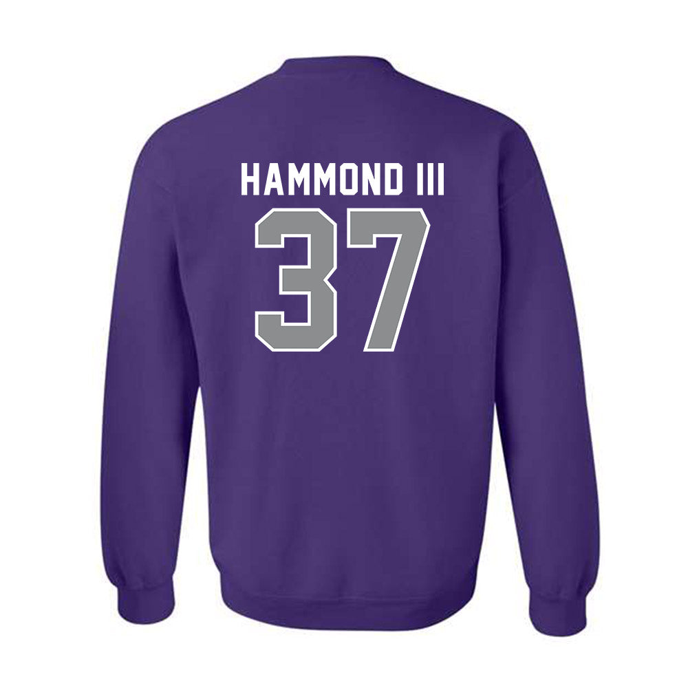 Kansas State - NCAA Football : Robert Hammond III - Wildcat hand sign Crewneck Sweatshirt-1