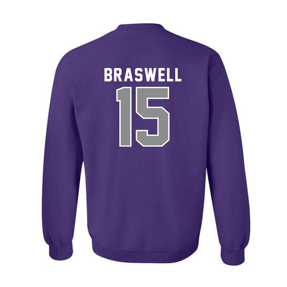 Kansas State - NCAA Women's Soccer : McKinnan Braswell - Wildcat hand sign Crewneck Sweatshirt-1