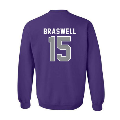 Kansas State - NCAA Women's Soccer : McKinnan Braswell - Wildcat hand sign Crewneck Sweatshirt-1