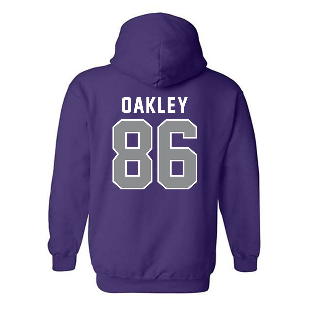 Kansas State - NCAA Football : Garrett Oakley - Wildcat hand sign Hooded Sweatshirt-1