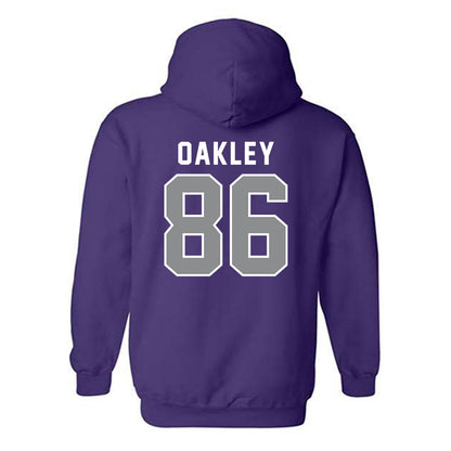 Kansas State - NCAA Football : Garrett Oakley - Wildcat hand sign Hooded Sweatshirt-1