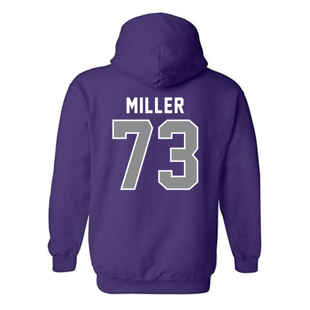Kansas State - NCAA Football : Ollie Miller - Wildcat hand sign Hooded Sweatshirt-1