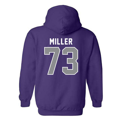 Kansas State - NCAA Football : Ollie Miller - Wildcat hand sign Hooded Sweatshirt-1