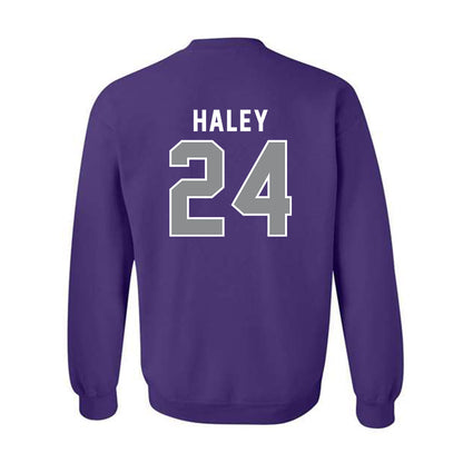 Kansas State - NCAA Baseball : Austin Haley - Wildcat hand sign Crewneck Sweatshirt-1
