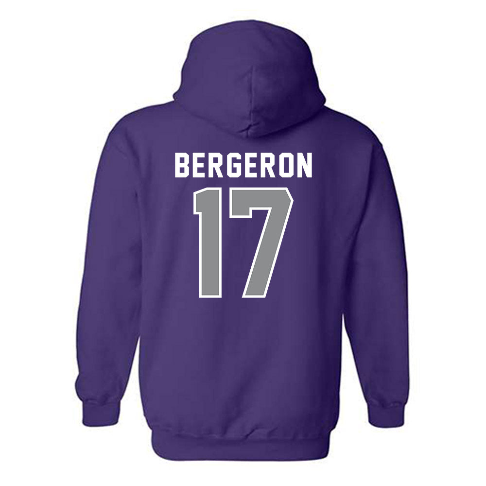 Kansas State - NCAA Football : Mikey Bergeron - Wildcat hand sign Hooded Sweatshirt-1