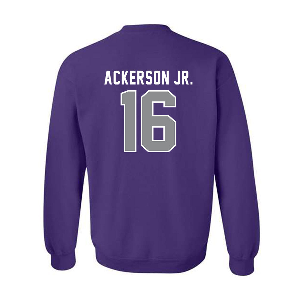 Kansas State - NCAA Football : Dj Ackerson Jr. - Wildcat hand sign Crewneck Sweatshirt-1