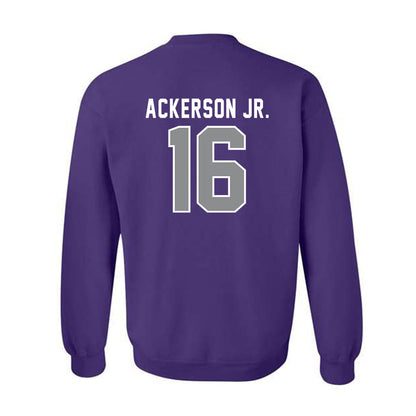 Kansas State - NCAA Football : Dj Ackerson Jr. - Wildcat hand sign Crewneck Sweatshirt-1