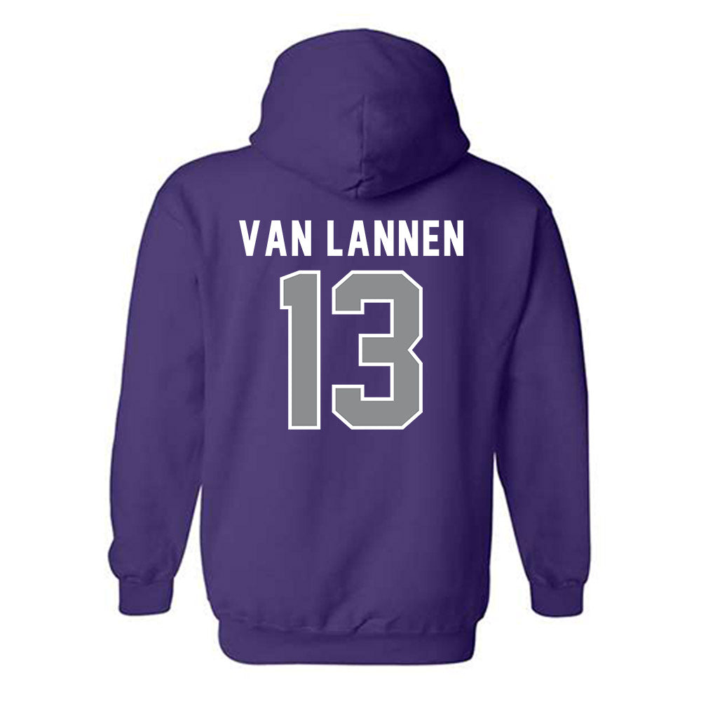 Kansas State - NCAA Women's Volleyball : Emerson Van Lannen - Wildcat hand sign Hooded Sweatshirt-1