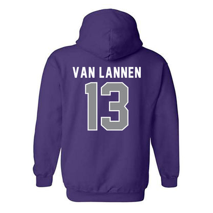 Kansas State - NCAA Women's Volleyball : Emerson Van Lannen - Wildcat hand sign Hooded Sweatshirt-1