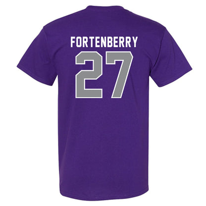Kansas State - NCAA Baseball : Robert Fortenberry - Wildcat hand sign T-Shirt-1