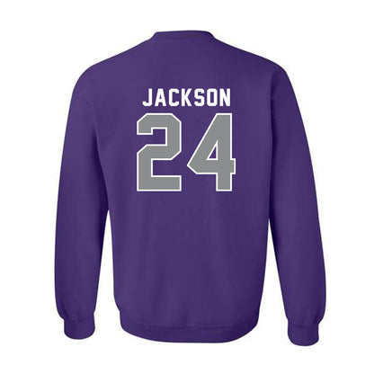Kansas State - NCAA Football : Martel Jackson - Wildcat hand sign Crewneck Sweatshirt-1