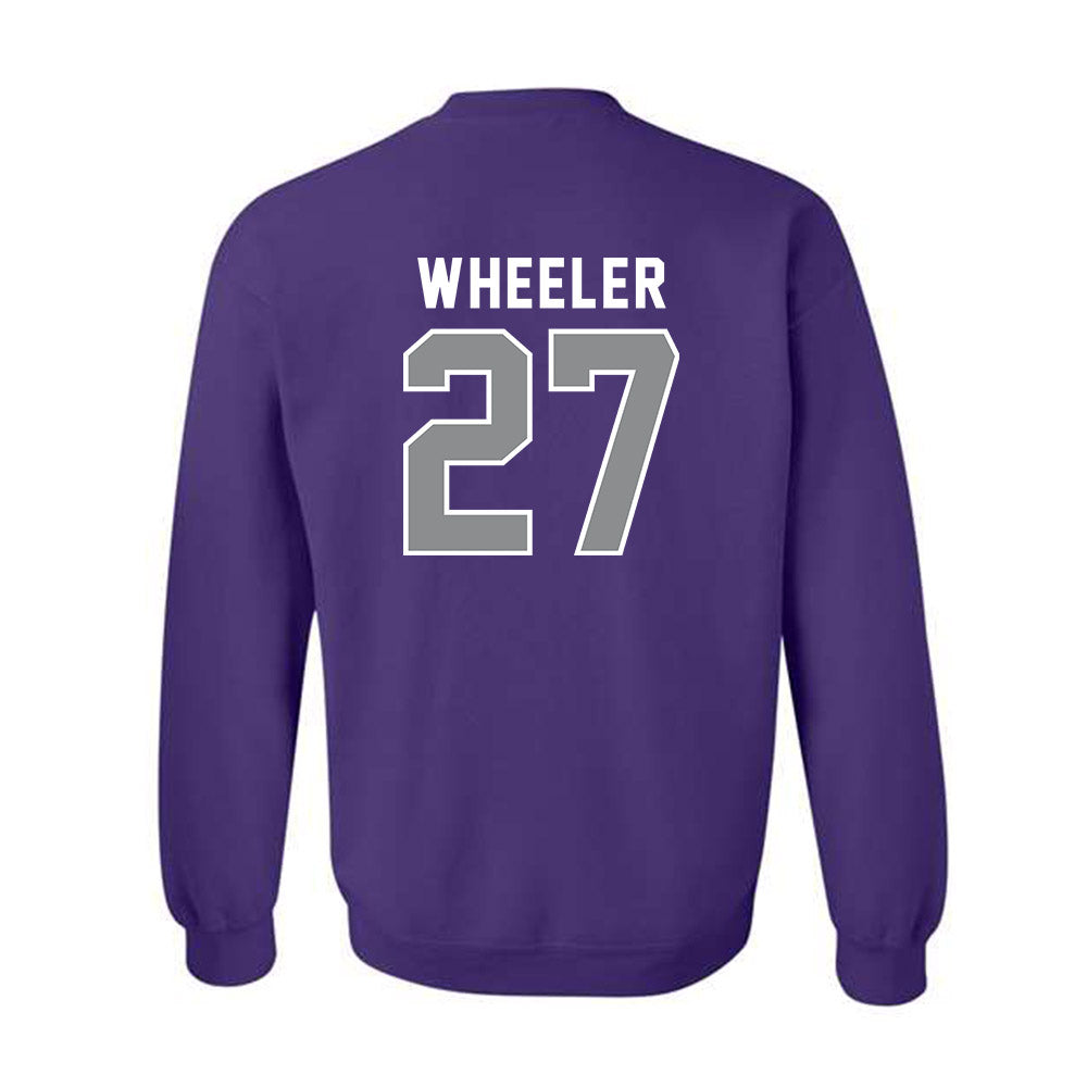 Kansas State - NCAA Football : Ben Wheeler - Wildcat hand sign Crewneck Sweatshirt-1