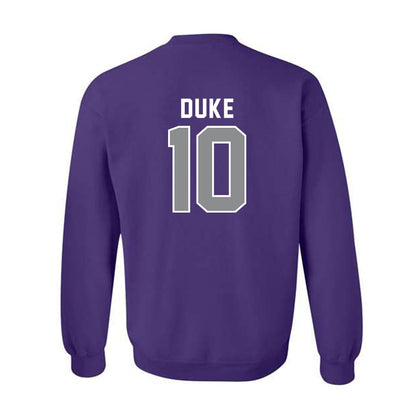 Kansas State - NCAA Baseball : Tanner Duke - Wildcat hand sign Crewneck Sweatshirt-1