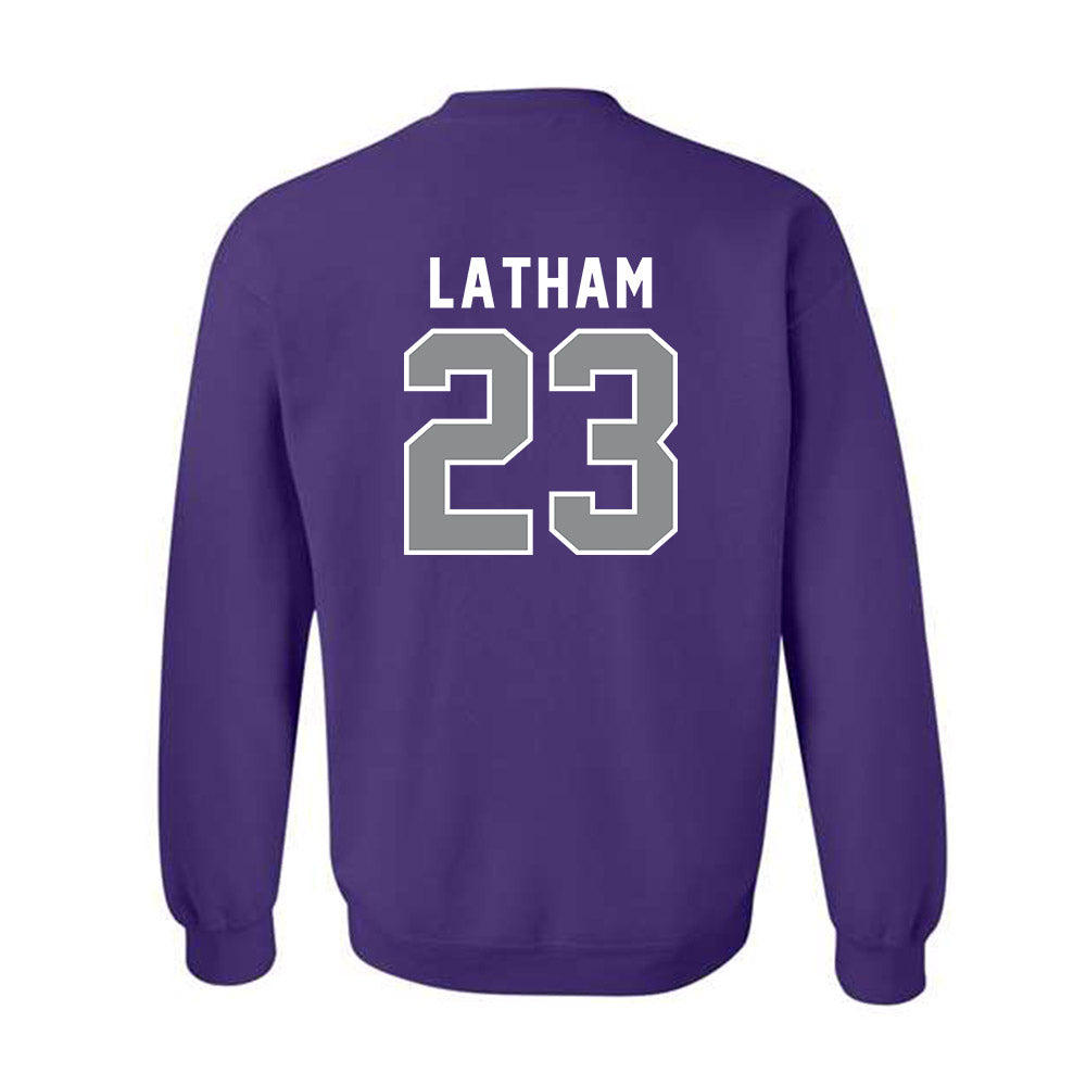 Kansas State - NCAA Women's Volleyball : Lauren Latham - Wildcat hand sign Crewneck Sweatshirt-1