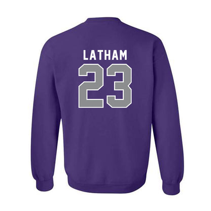 Kansas State - NCAA Women's Volleyball : Lauren Latham - Wildcat hand sign Crewneck Sweatshirt-1