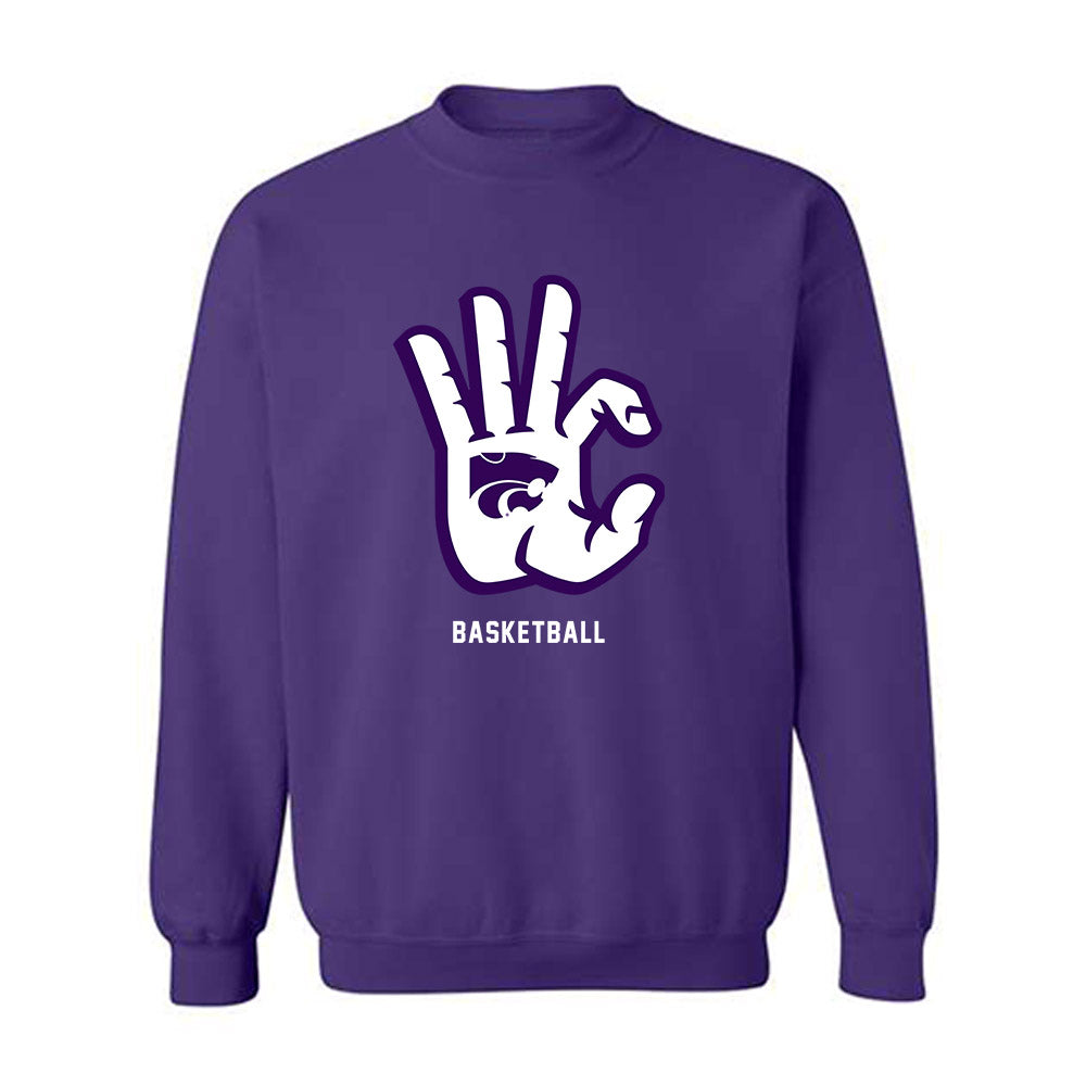 Kansas State - NCAA Men's Basketball : Jeffrey Rock - Wildcat hand sign Crewneck Sweatshirt-0
