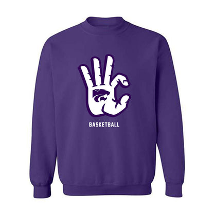 Kansas State - NCAA Men's Basketball : Jeffrey Rock - Wildcat hand sign Crewneck Sweatshirt-0
