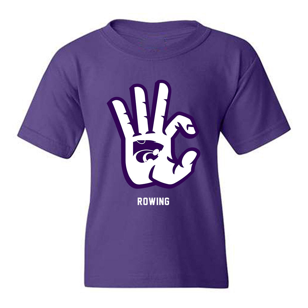 Kansas State - NCAA Women's Rowing : Nora Wehr - Wildcat hand sign Youth T-Shirt-0