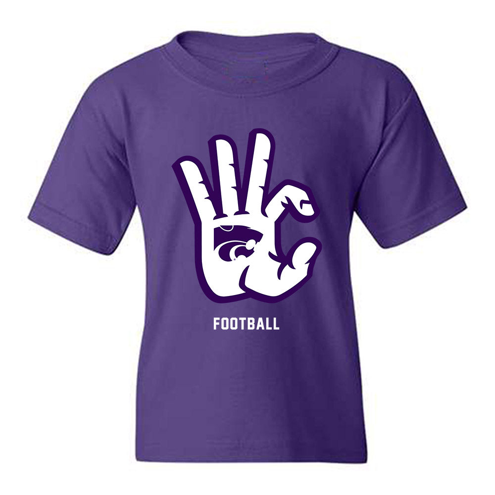 Kansas State - NCAA Football : Monterrio Elston - Wildcat hand sign Youth T-Shirt-0