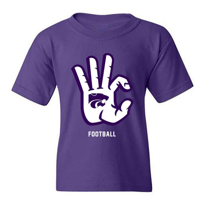 Kansas State - NCAA Football : Monterrio Elston - Wildcat hand sign Youth T-Shirt-0