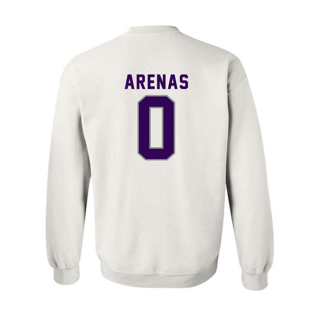 Kansas State - NCAA Women's Basketball : Izela Arenas - Wildcat hand sign Crewneck Sweatshirt-1