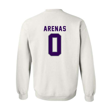 Kansas State - NCAA Women's Basketball : Izela Arenas - Wildcat hand sign Crewneck Sweatshirt-1