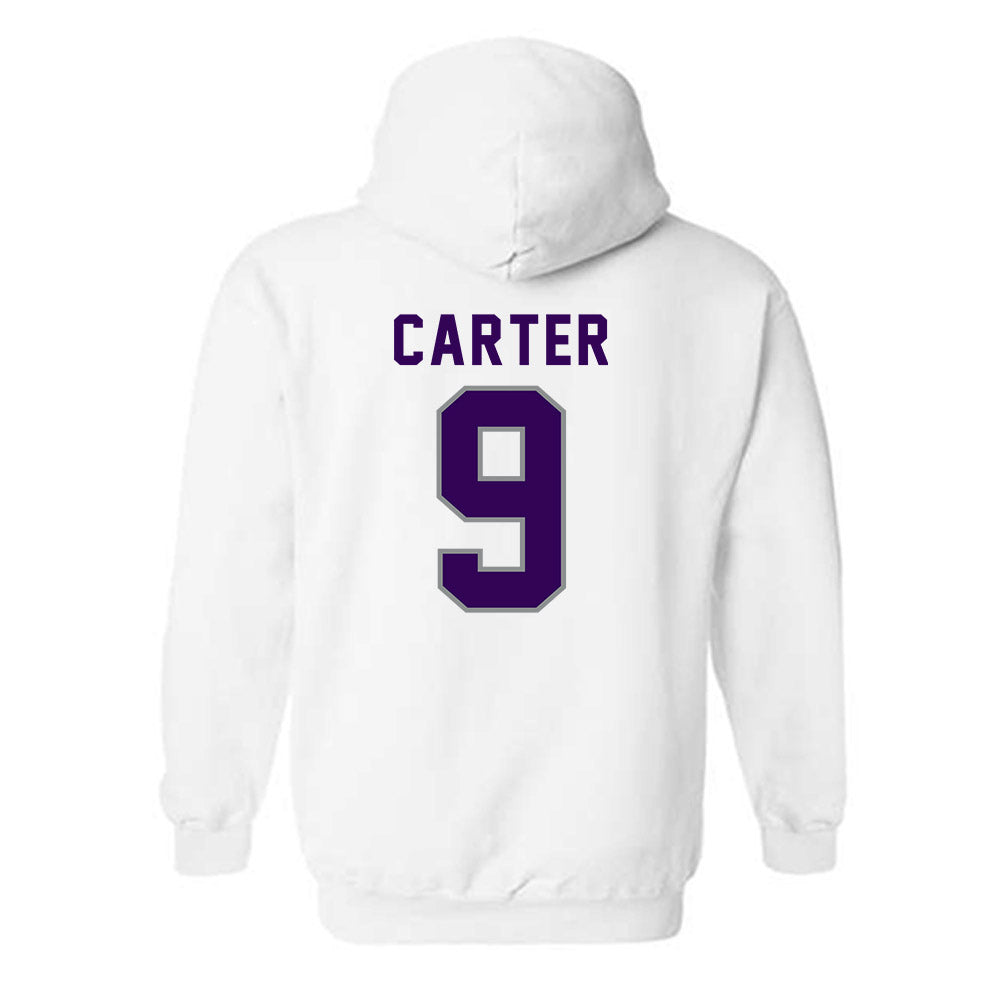 Kansas State - NCAA Women's Volleyball : Chandler Carter - Wildcat hand sign Hooded Sweatshirt-1