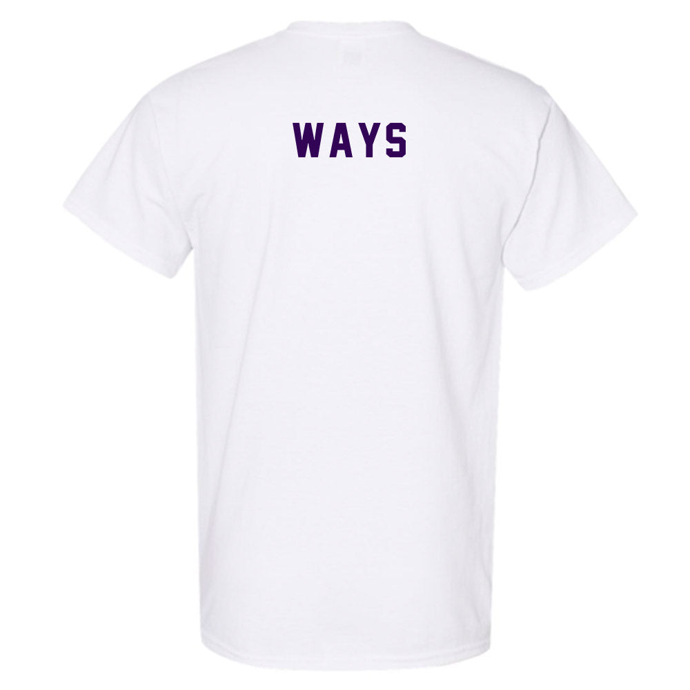 Kansas State - NCAA Men's Track & Field : Cyrus Ways - Wildcat hand sign T-Shirt-1