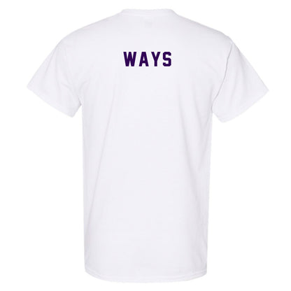Kansas State - NCAA Men's Track & Field : Cyrus Ways - Wildcat hand sign T-Shirt-1