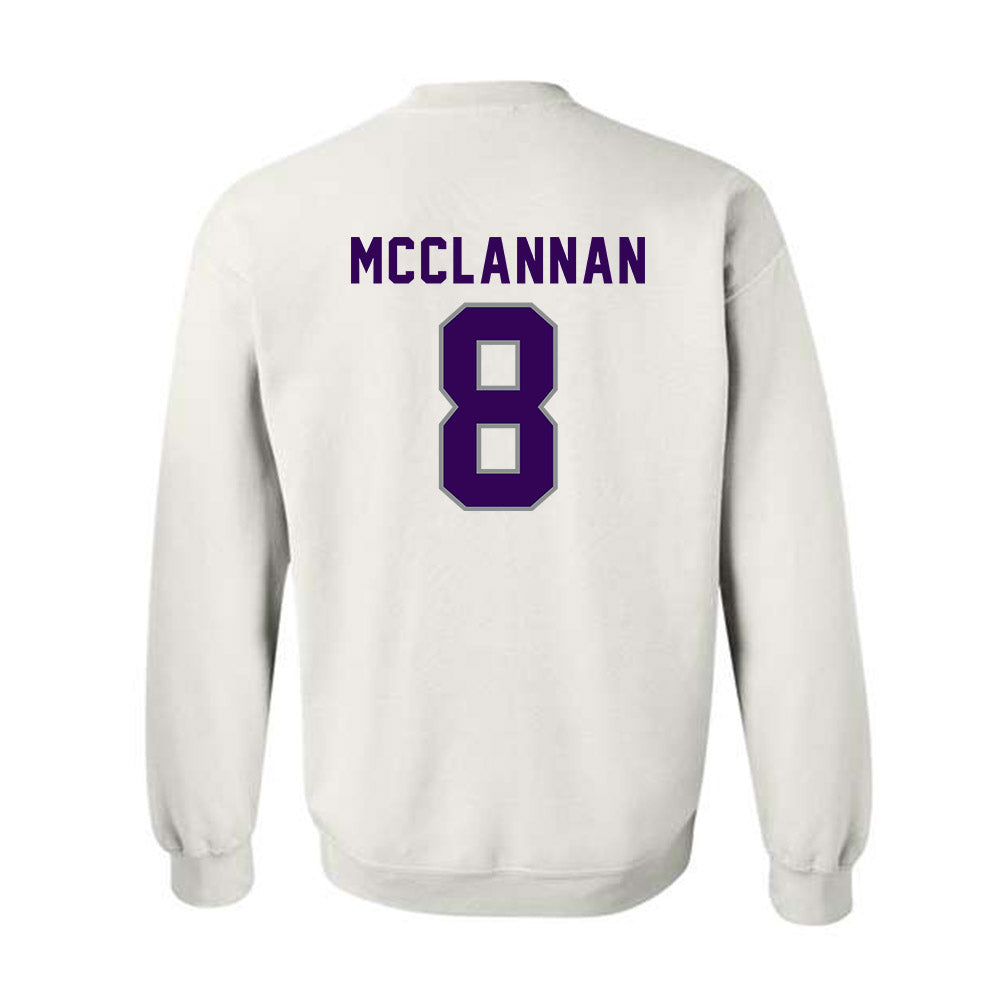 Kansas State - NCAA Football : Simon McClannan - Wildcat hand sign Crewneck Sweatshirt-1