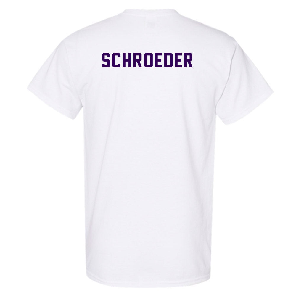 Kansas State - NCAA Women's Track & Field : Jaycee Schroeder - Wildcat hand sign T-Shirt-1