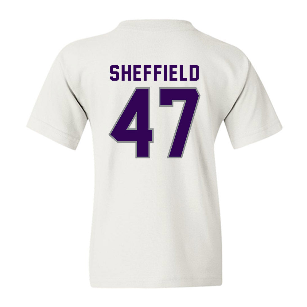 Kansas State - NCAA Baseball : Lincoln Sheffield - Wildcat hand sign Youth T-Shirt-1