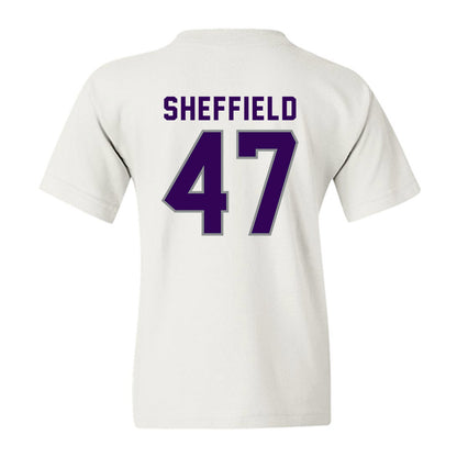 Kansas State - NCAA Baseball : Lincoln Sheffield - Wildcat hand sign Youth T-Shirt-1
