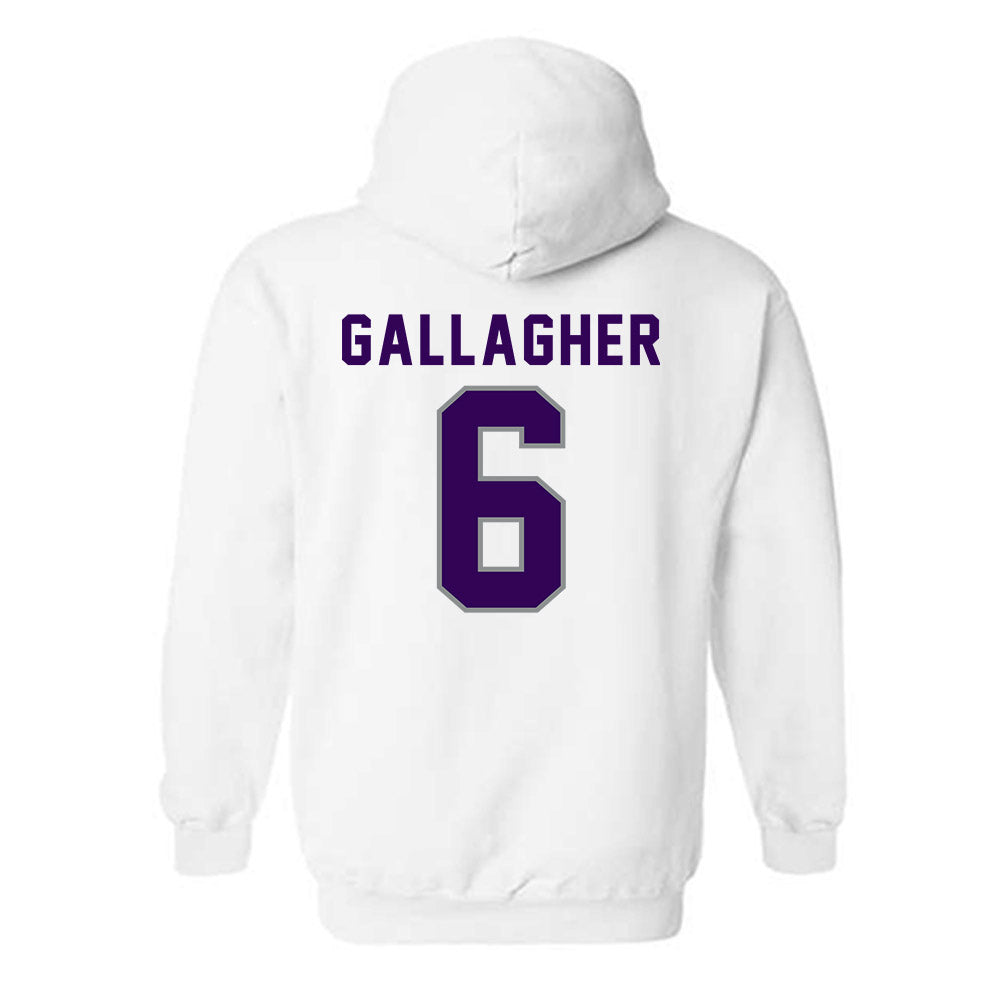 Kansas State - NCAA Baseball : Grant Gallagher - Wildcat hand sign Hooded Sweatshirt-1