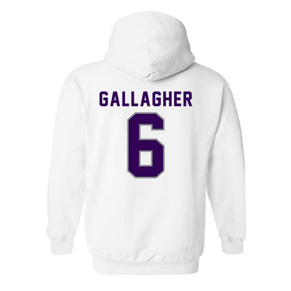 Kansas State - NCAA Baseball : Grant Gallagher - Wildcat hand sign Hooded Sweatshirt-1