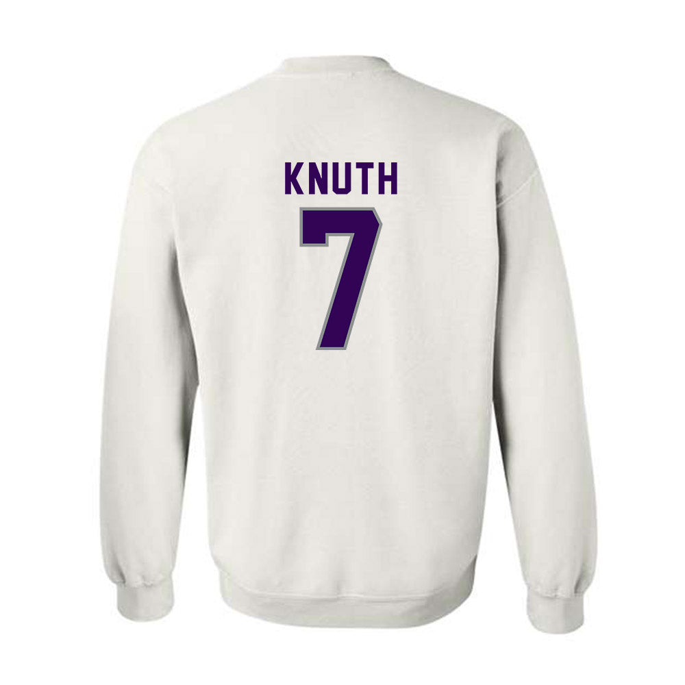 Kansas State - NCAA Football : Jacob Knuth - Wildcat hand sign Crewneck Sweatshirt-1