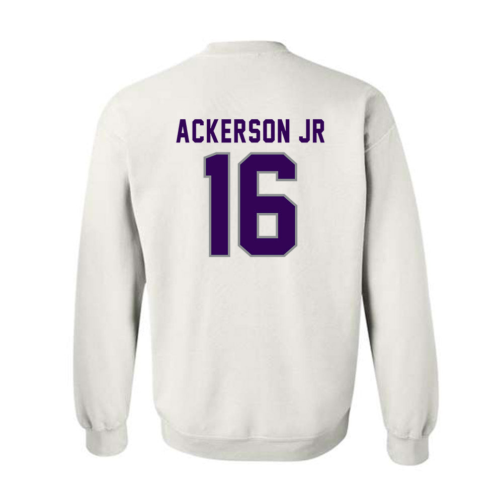 Kansas State - NCAA Football : Dj Ackerson Jr - Wildcat hand sign Crewneck Sweatshirt-1