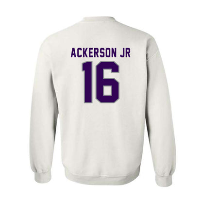 Kansas State - NCAA Football : Dj Ackerson Jr - Wildcat hand sign Crewneck Sweatshirt-1