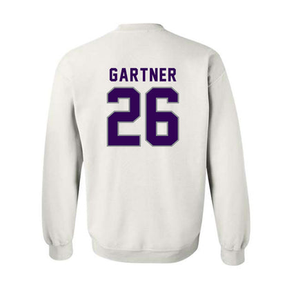 Kansas State - NCAA Baseball : Noah Gartner - Wildcat hand sign Crewneck Sweatshirt-1